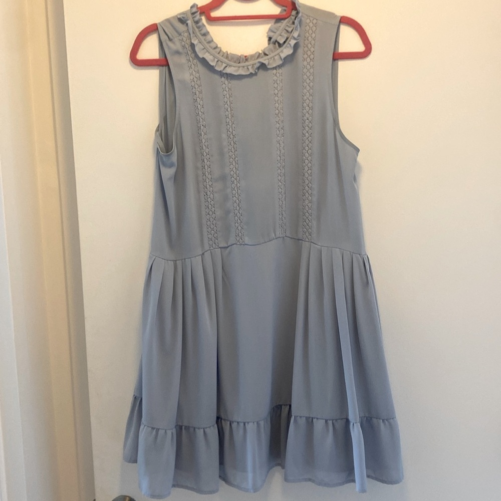 Periwinkle Blue Flowy Mini Dress by Sunday Best, M
